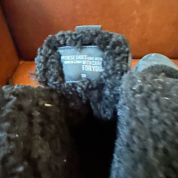 Voile Blanche Women's Tweed Shearling Lined Black Booties - Picture 8 of 11